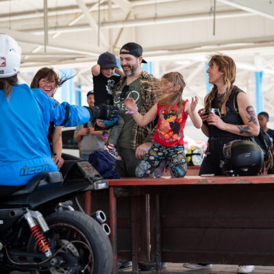 family at bikerfest